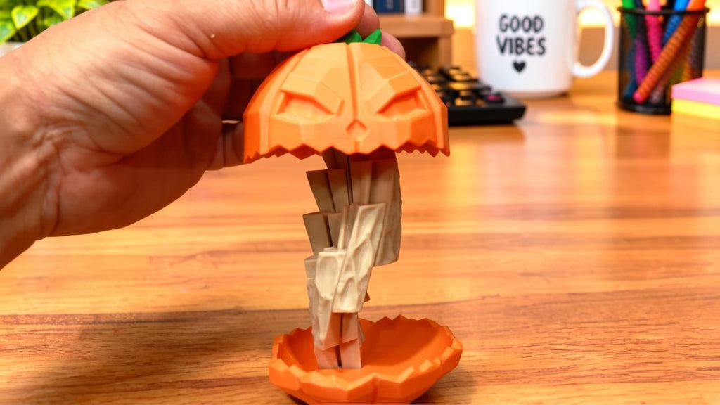 3D Printed Twisting Pumpkin Fidget Toy