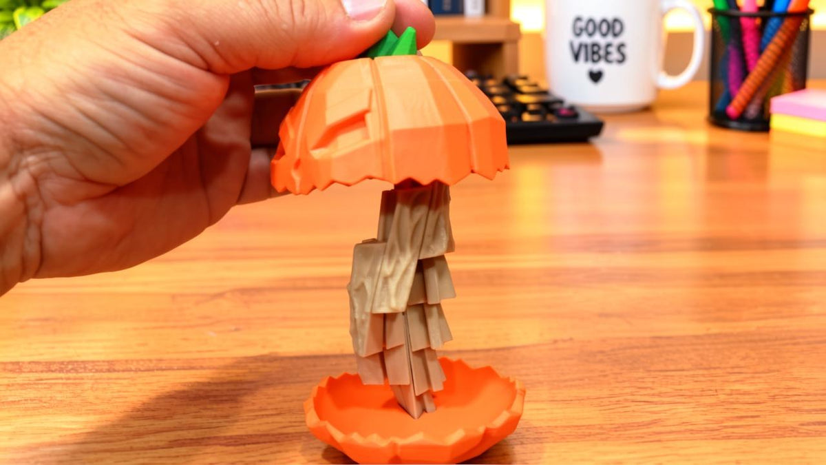 3D Printed Twisting Pumpkin Fidget Toy