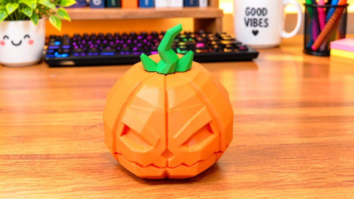 3D Printed Twisting Pumpkin Fidget Toy