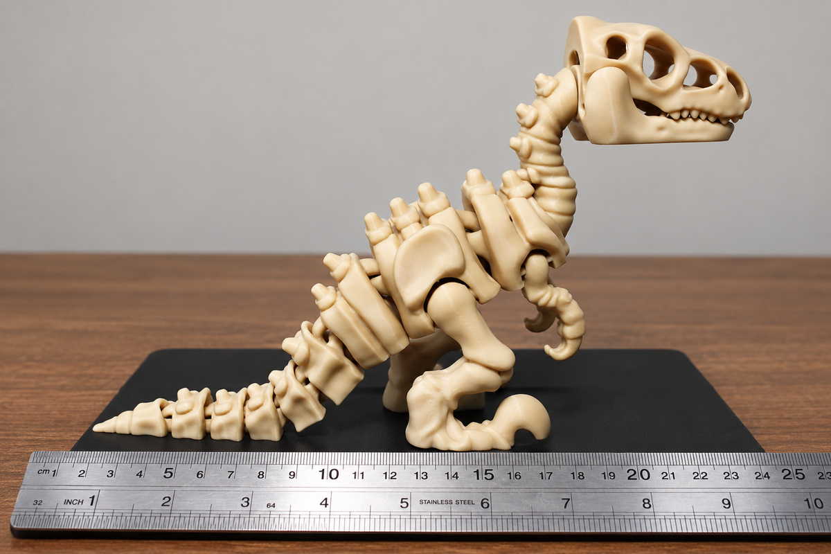 Articulated Velociraptor Figurine