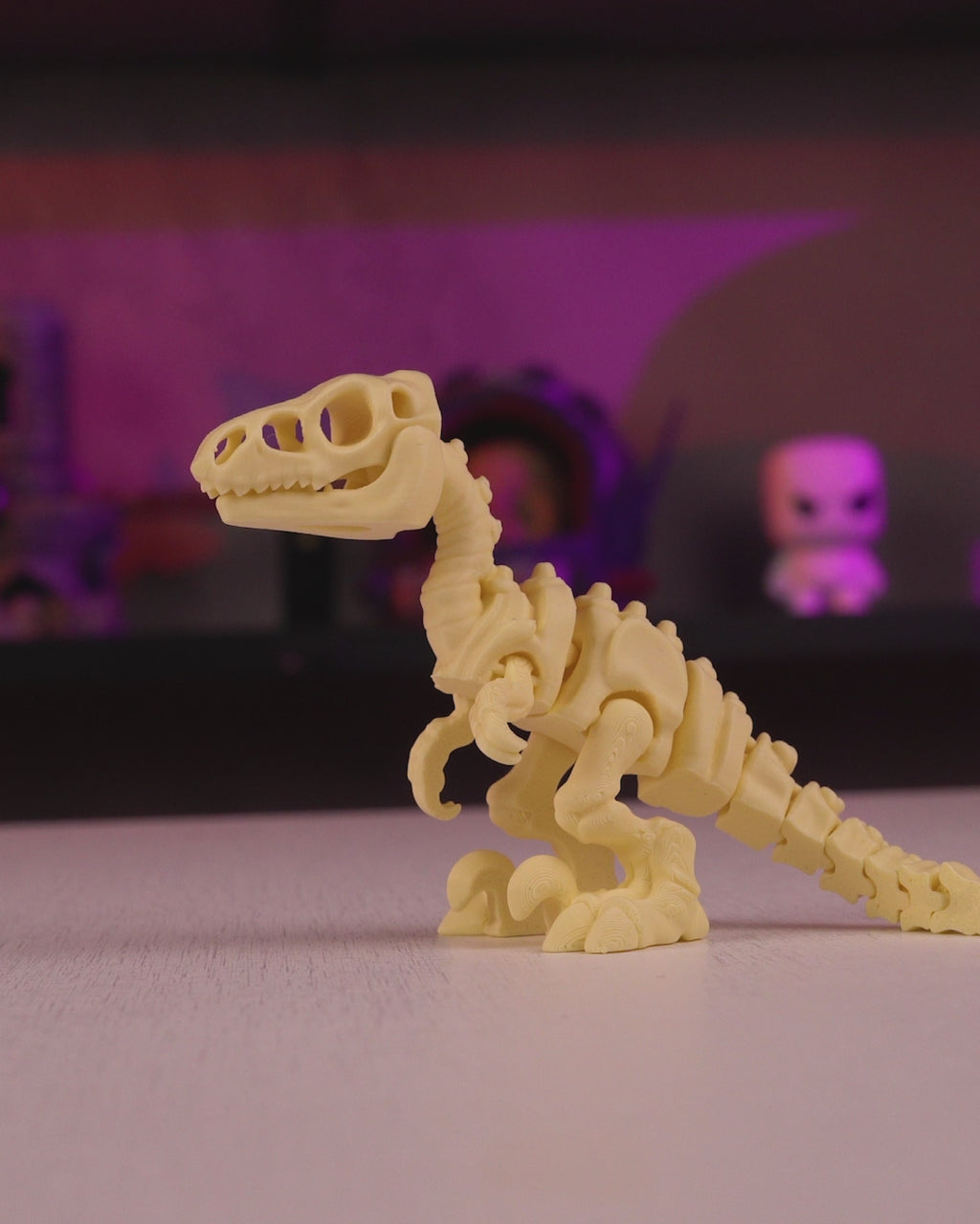 Articulated Velociraptor Figurine